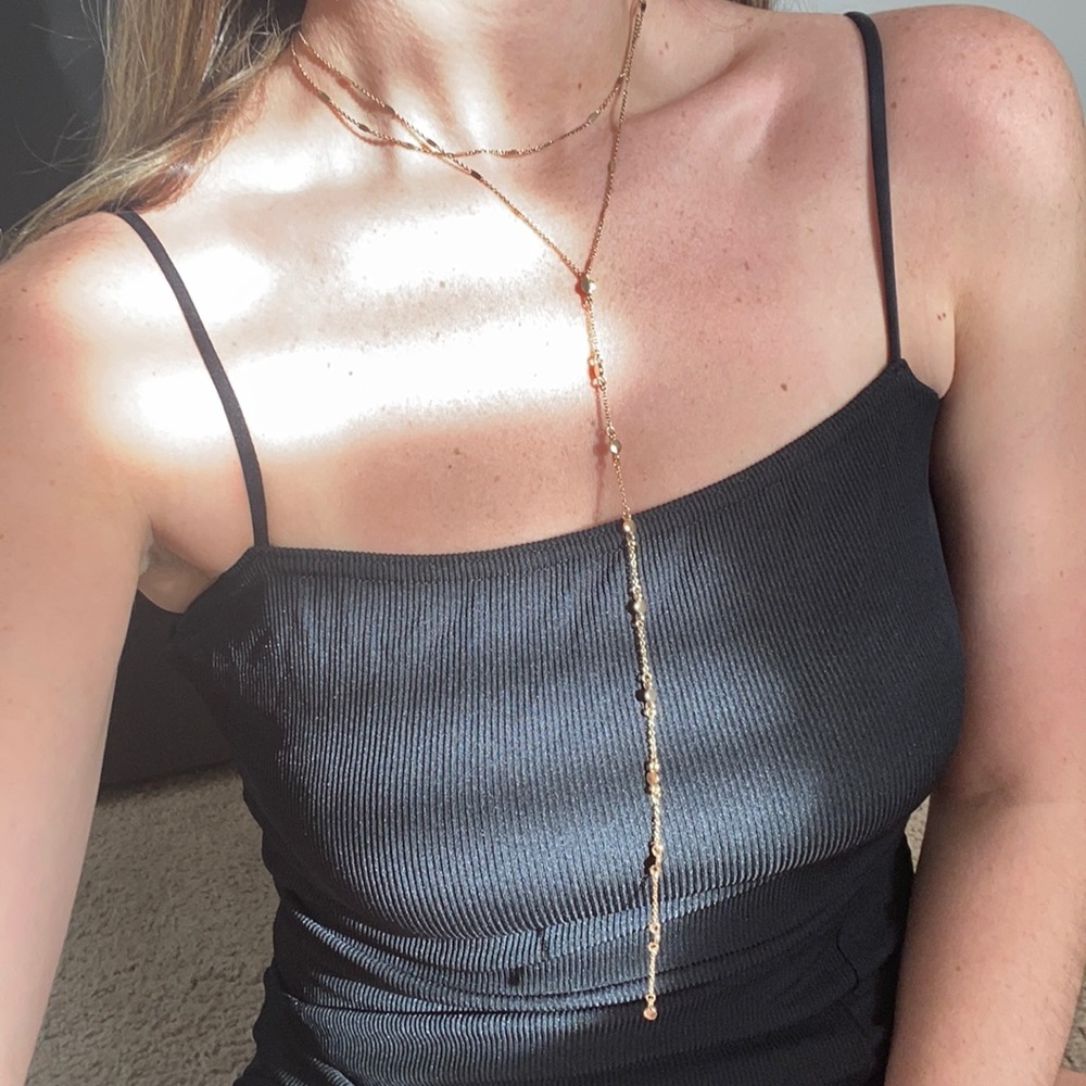 Gold layered necklace
